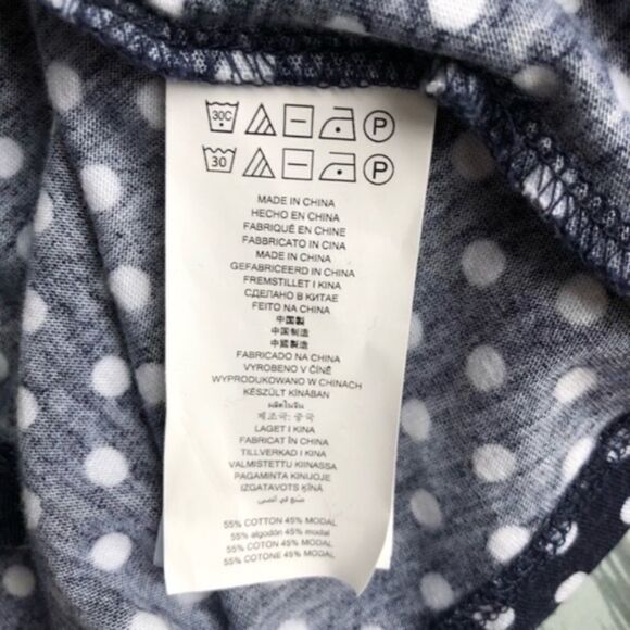 MICHAEL MICHAEL KORS Top Blue White Polka … - Picture 4 of 5